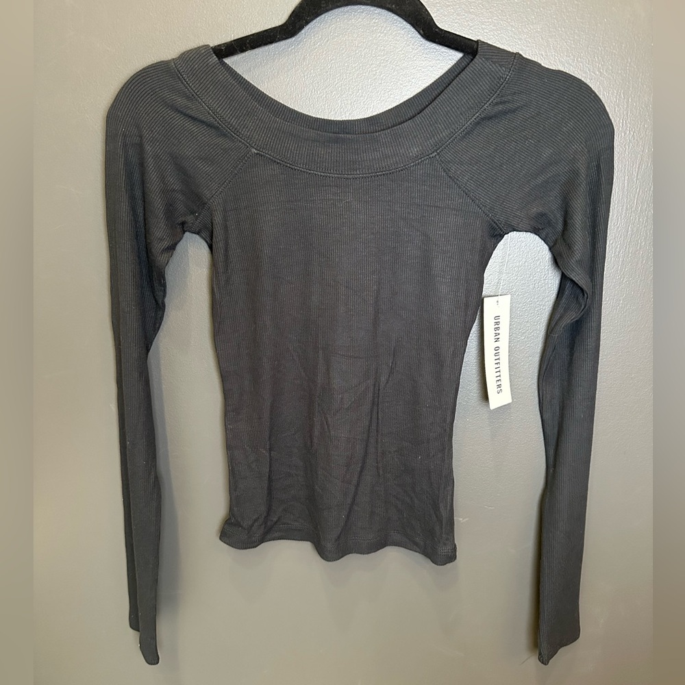 Urban Outfitters | Black Ribbed Top‎ | Small | NWT